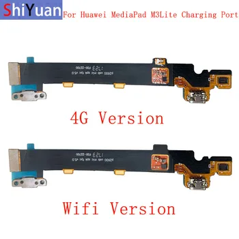 10pcs Polnjenje prek kabla USB Priključek Odbor Deli Flex Kabel Za Huawei MediaPad M3 Lite 10 Flex Kabel Nadomestni Del