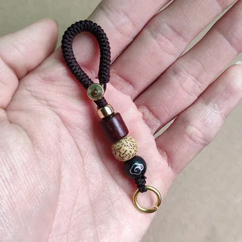 1PC Ročno tkane Beaded Keychain Vrv Key Ring Verige Obesek DIY Nakit Obrti Oblačilo Vrečko Dekor Dodatki
