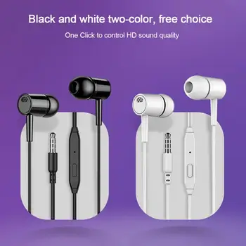 2 Barvna Opcija 3,5 MM V uho Žične Slušalke Z Mikrofonom Čepkov Slušalke Za Telefon, Računalnik, Slušalke Za Samsung Xiaomi Huawei
