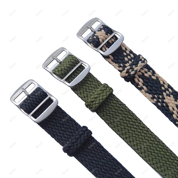 20 22 mm jermenčki Za Perlon Tkani Najlon watchbands zapestnica tkanine Tkanine Watch Trak Pasu Sponko pasu