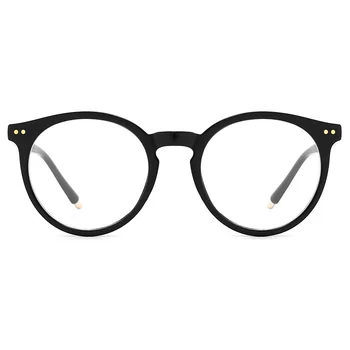 2021 Modnih Očal Okvir za Ženske Letnik Modra Svetloba Računalnik Moških Spektakel Krog Optičnih Očal