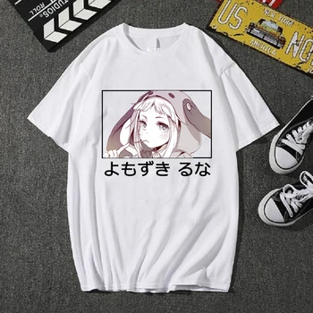 2021 Poletje Priložnostne Unsiex T-shirt Japonski Anime Modni Ženski Moški Srčkan Risanka Grafiko Tees Ženske Moški majica s kratkimi rokavi Obleka