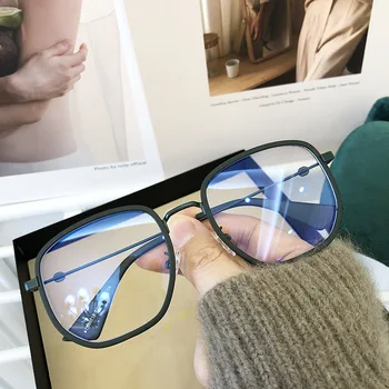 2021New Posameznih Motnega Full Frame Anti Modra Svetloba Ravno Očala za Kratkovidnost po Meri Človeka Ženske Jasno Objektiv Navadnega Stekla Buljiti