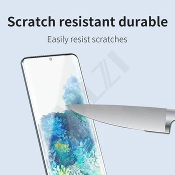 3-1Pcs polno lepilo telefon screen protector for Samsung Galaxy S21 ultra plus S20 FE S7 rob S8 S9 S10 plus, lite S10E kaljeno steklo