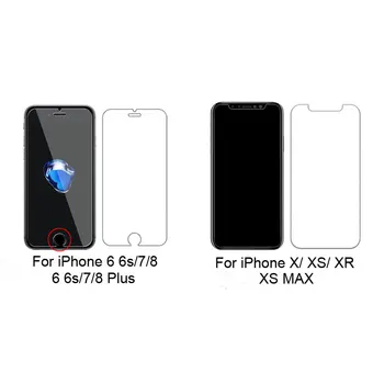 4pcs Kaljeno steklo Za iphone 12 11 pro XS max XR zaščitnik zaslon Za iphone X 7 6 6s 8 plus Zaščitno steklo na iphone 12