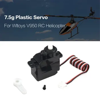 7.5 g 1,5 g Plastični Prestavi Analogni Servo 4.8-6V za Wltoys V950 RC Helikopter, Letalo Del Zamenjava Accessaries