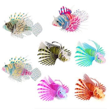 7 Kos Svetlobna Simulacije Barvne Pterois Volitans Fish Tank Krajinsko Ornament Obrti Akvarij Okraski Ribe Dekor