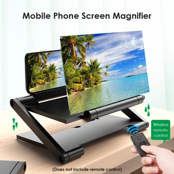 8-palčni 3D HD Mobilni Telefon Zaslona Ojačevalec Nosilec Zložljiv Zaslon Razširjeni Povečevalno Stojalo Mobilno Video Lupo Namizno Držalo