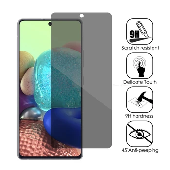 Anti-spy Peeping Screen Protector For Samsung Galaxy A51 A71 5G A20 A30 A50 A20s A30s A50s Zasebnosti, Kaljeno Steklo Film Pokrov