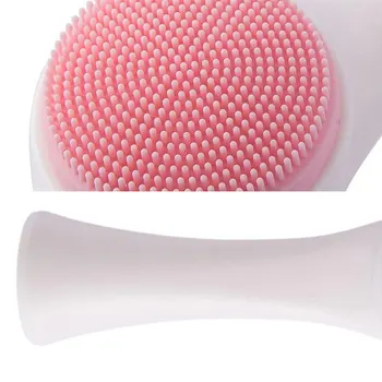Dvostranski silikagel čistilni čopič mehko vlaken čistilni čopič prenosni obraza masaža za nego kože orodje