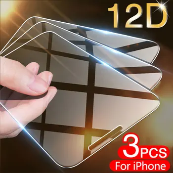 IPhone 11 12 Pro X XR XS Max Screen Protector Steklo Na iPhone 7 8 6 6s Plus 5 5s SE Steklo Film 3PCS