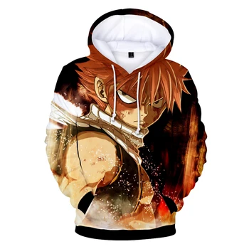 Japonski manga celotno serijo Fairy Tail Hoody Odraslih Anime Majica Fairy Tail 3D Tiskanja Puloverju Moški pulover s kapuco Hip Hop 3D Oblačila