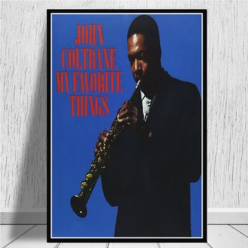 John Coltrane Jazz Glasbo Glasbenik Pevec Zvezdnato Nebo Wall Art Stenske Slike Doma Dekor HD Tiskanja Dnevna Soba Platno