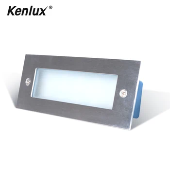 Kenlux 3W 110mm / 4W 170m Led stopnice luči Vgradne luči Aluminija zunanja notranja neprepustna visoke kakovosti Stenske svetilke Stopala svetlobe