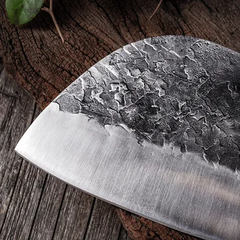 Kitajski Nož Set Visoko Ogljikovega Jekla Za Kovanje Nož Polno Tang Ročno Izdelane Kuhar Tang, Rezan Z Kuhinjski Nož, Nož Mesar