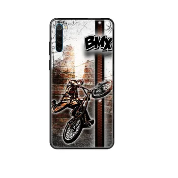Kolo Ekstremni Šport BMX primeru Telefon Za Xiaomi Redmi Opomba S2 4 5 6 7 8 A S X Pro Plus črno slikarstvo celice kritje mehko prime umetnosti
