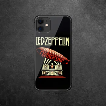 Led-Trak-Zeppelin, Kaljeno Steklo Telefon Primeru Kritje Za IPhone 5S 5 6 6S 7 Plus X Xs Xr Se 2020 11 12 Max Pro Mini Vroče Črni Etui