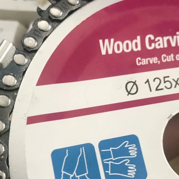 Mlinček Verigi Lesa Carvinga Disk za 125 mm Kotni Brusilnik Zob Ostra Žago za Krivljenje/Oblikovanje/Rezanje