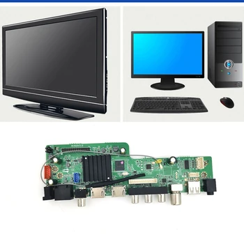 MS368V3.0 Quad Core Spletno Televizijo Matično ploščo z Daljinskim upravljalnikom LCD Gonilnik Odbor Podporo RJ45 DTMB Analogni Televizijski E56B