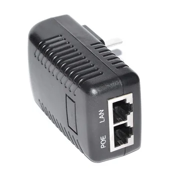 PoE Napajanje 48V 24W POE Injektor Ethernet Adapter Za CCTV Varnostne Kamere Telefona NAS EU Stenske Vtičnice