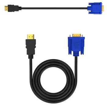 Prenosni Mini HDMI-združljiv Z Vga Z Zvokom Moč HDMI-združljiv Z Vga Adapter Pretvornik 1080P Pretvornik Ultra-mala