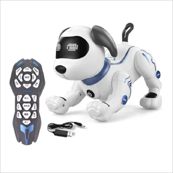 RC Elektronski Robot Pes Srčkan risanka pet Glas, Glasbo, Pesem Zanimive Interaktivne Večfunkcijsko simulacije psa Igrače Za otroke