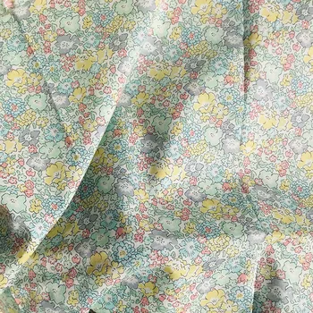 Rumena 80-ih let, Kot so Svoboda Bombažne Tkanine Za Otroke Baby Šivanje Krpo Obleke Krilo DIY Ročno Oblikovalec Mozaik Meter 2021
