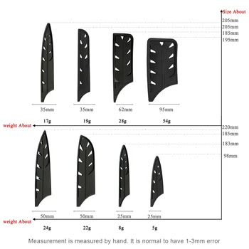 Sowoll Nož Obloge iz Nerjavnega Jekla Kuhinjski Noži Kritje Jedilni Nož Rezilo Zaščitnik Kuhanje Nože Pribor BPA Free