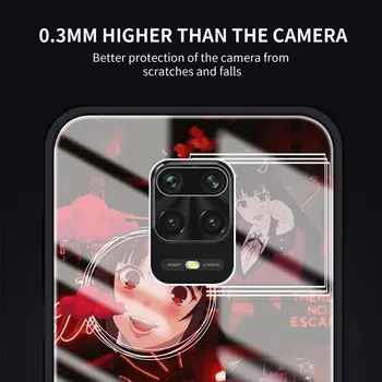 Telefon Primeru Za Xiaomi Redmi Opomba 9 8 9 8T 7 9C Mi 10T Pro 9T Poco X3 NFC Kaljeno Steklo Primere, Strip Kakegurui