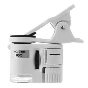 Univerzalni Mobilni Telefon Mikroskopom Makro Zoom Objektiv Mikro Mikro Kamero, Posnetek z LED Svetlobe, Optični Instrumenti, Prilagojeni Lupo