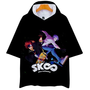 Visoka Kakovost Anime SK8 Infinity Miya Cosplay Kostum Hooded T-shirt Hoodie Vrhovi SK OSEM Majica Poletje Cool Kratek Rokav