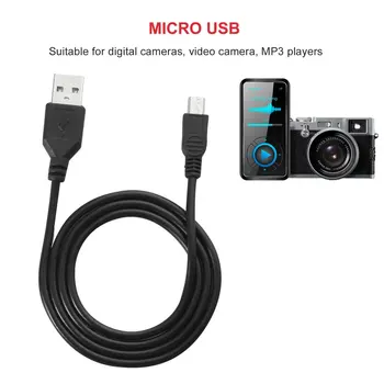 Visoke Hitrosti 80 cm USB 2.0 Moškega Na Mini B 5-pinski napajalni Kabel Za Digitalne Fotoaparate Hot-swappable Podatkovni Kabel Polnilnika Črna