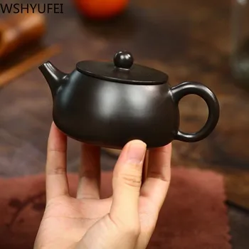 WSHYUFEI yixing vijolično gline čajnik Surove rude, črno blato zisha Čaj nastavite Kitajski ročno Čajnik Gospodinjski grelnik vode drinkware 170 ml