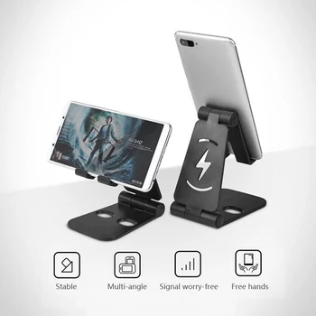 Zložljivi Mobilni Telefon, Držalo Sedeža Namizja Za IPAD Tablični Polnjenje Baze Dvojno Nastavljivo Polico Za Iphone, Samsung Xiaomi Huawei